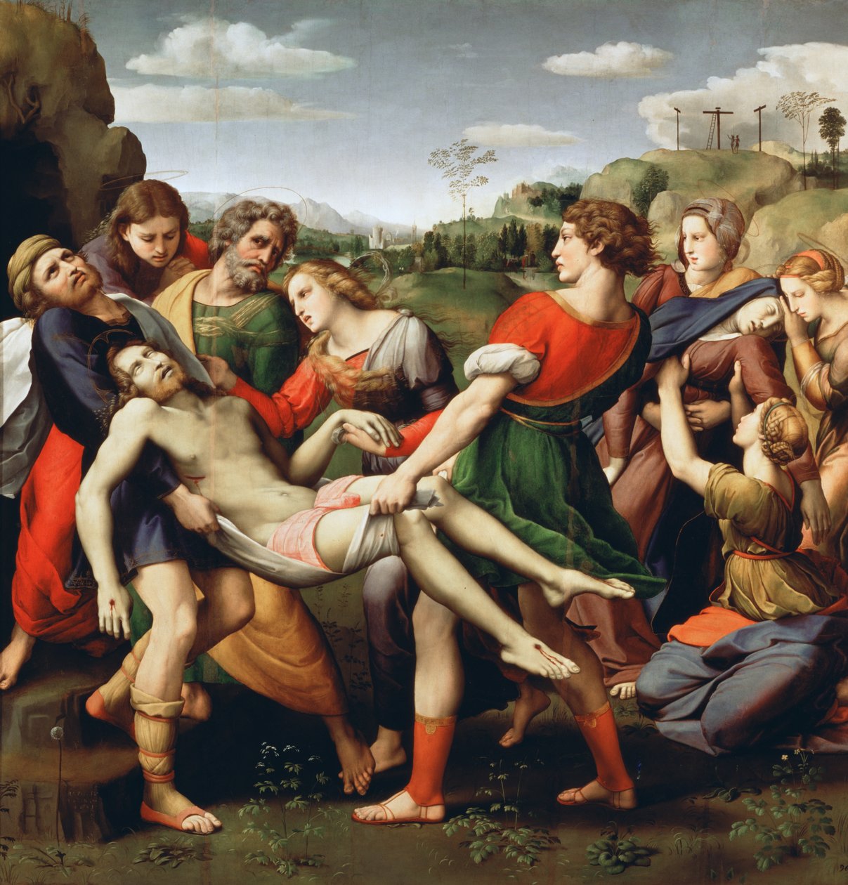 Deponeringen, 1507 av Raffaello Sanzio Raphael