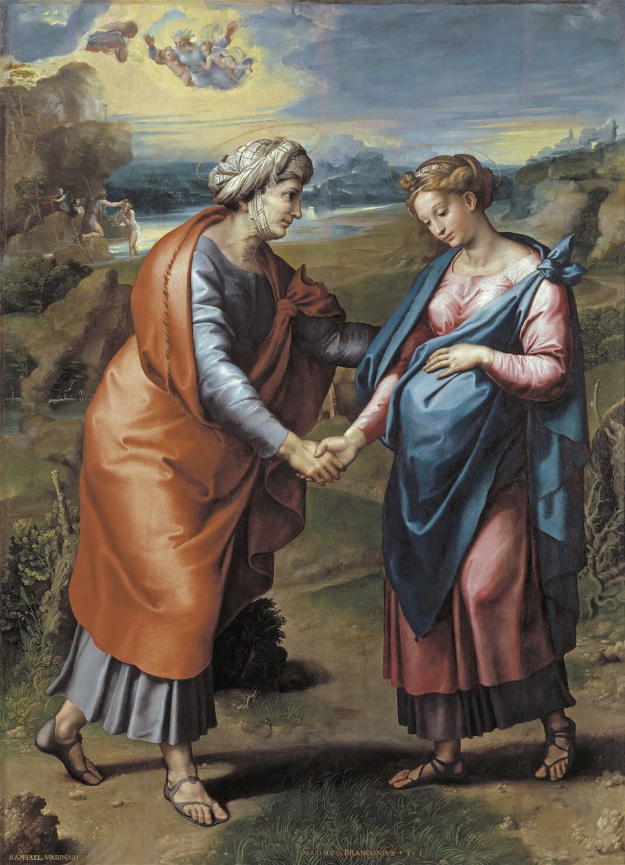 Besøket, 1517 av Raffaello Sanzio Raphael