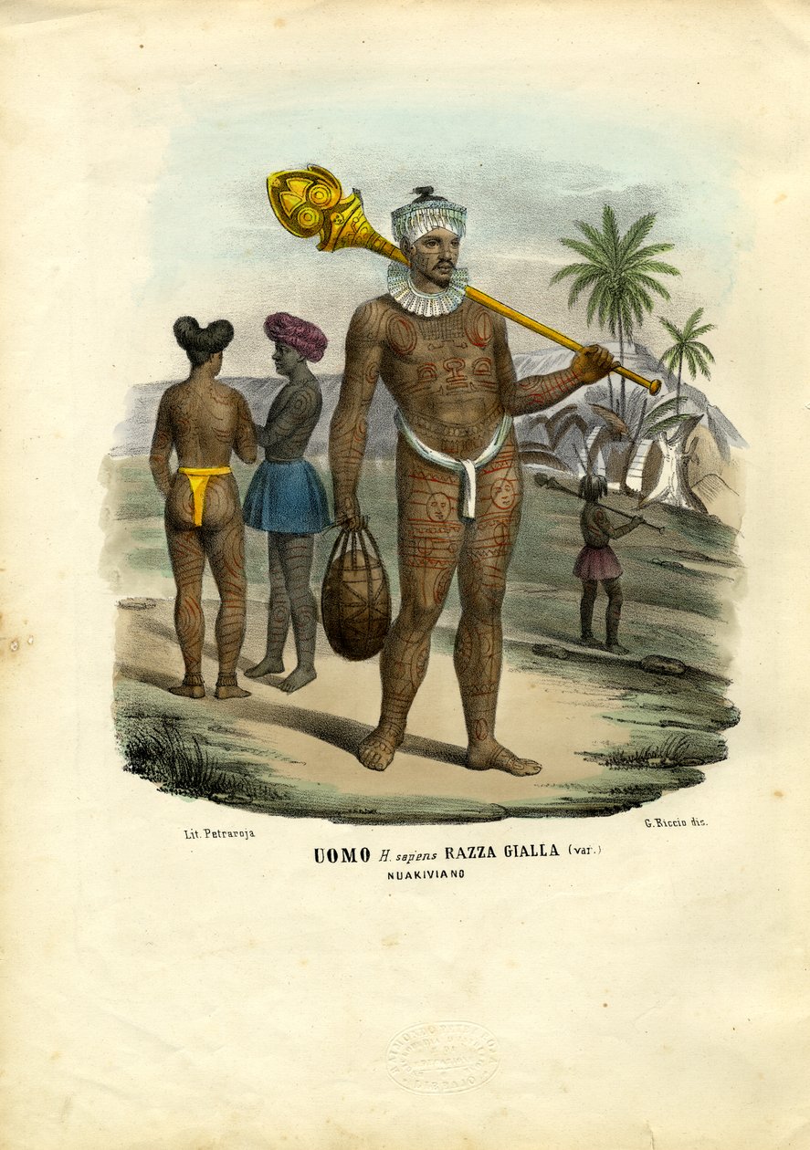Nukahiwa-folket, 1863-79 av Raimundo Petraroja