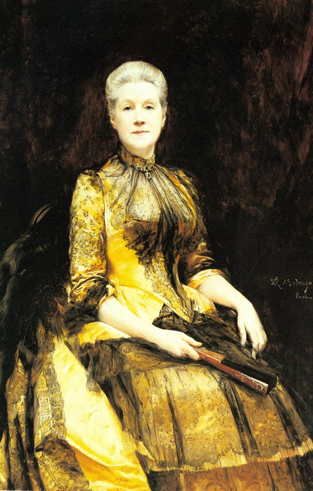 Et portrett av fru James Leigh Coleman av Raimundo de Madrazo y Garreta