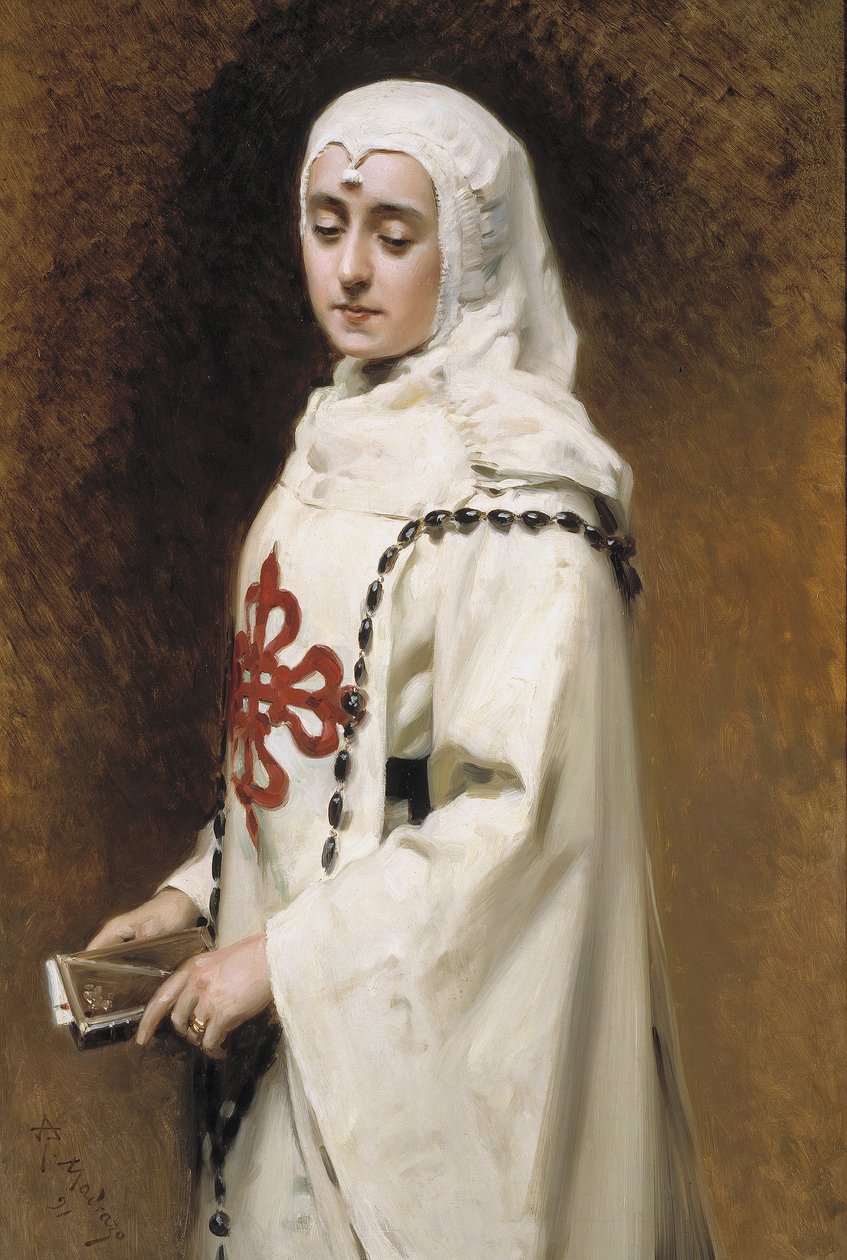 Portrett av María Guerrero i Doña Inés av Raimundo de Madrazo y Garreta