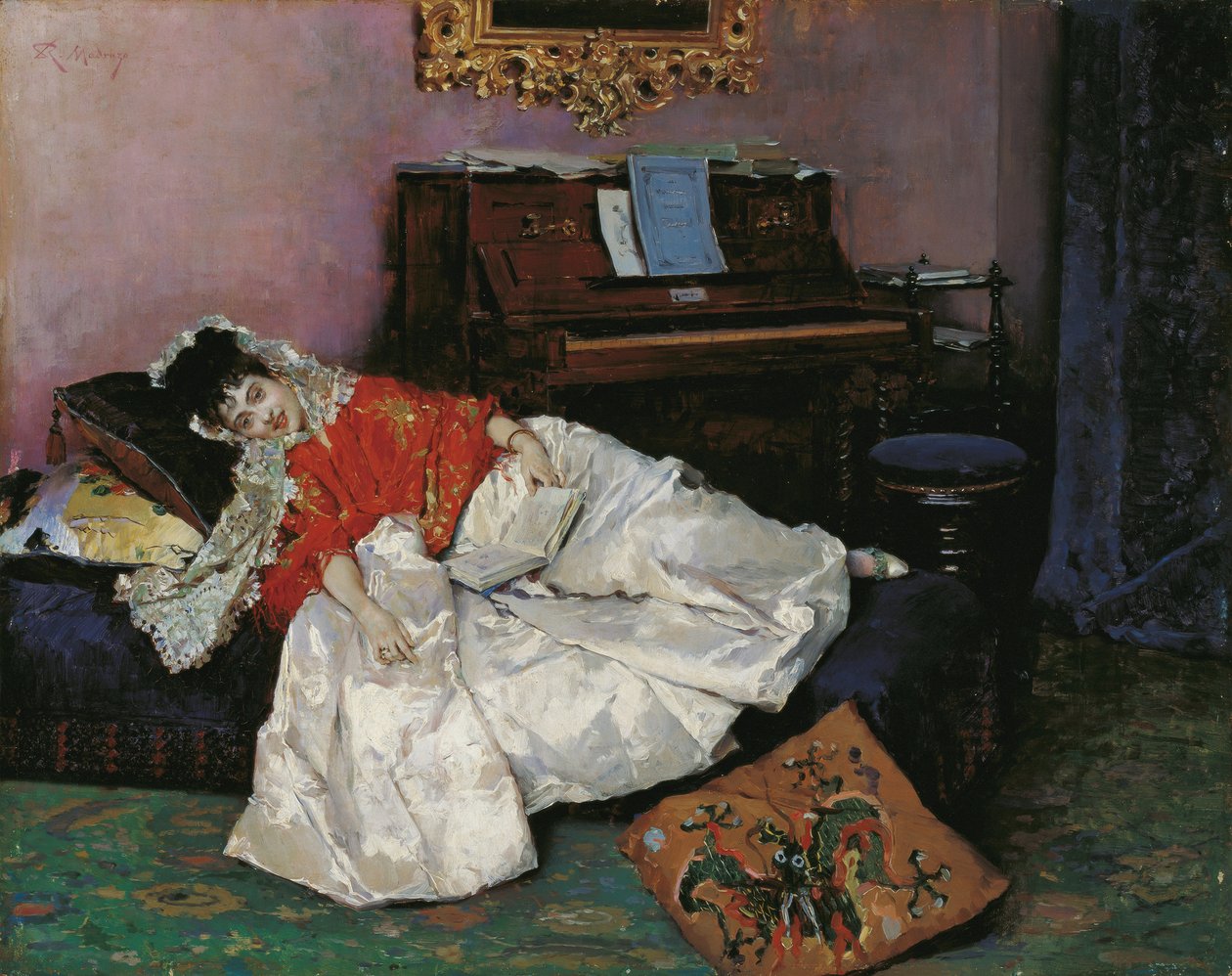 Den lesende Aline Masson av Raimundo de Madrazo y Garreta