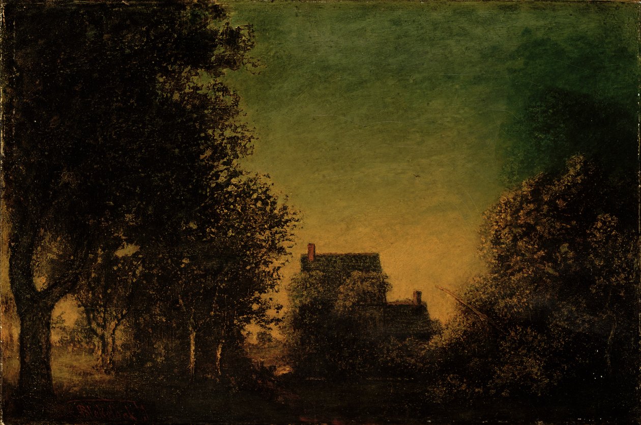 Skogskanten, ca. 1880-90 av Ralph Albert Blakelock
