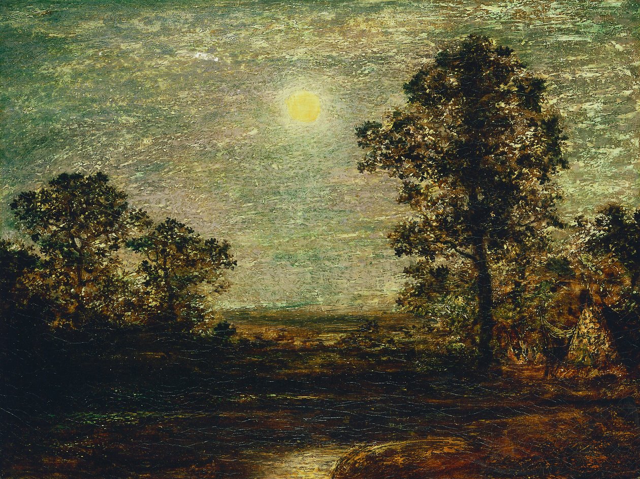 Uten tittel (månebelyst landskap) av Ralph Albert Blakelock