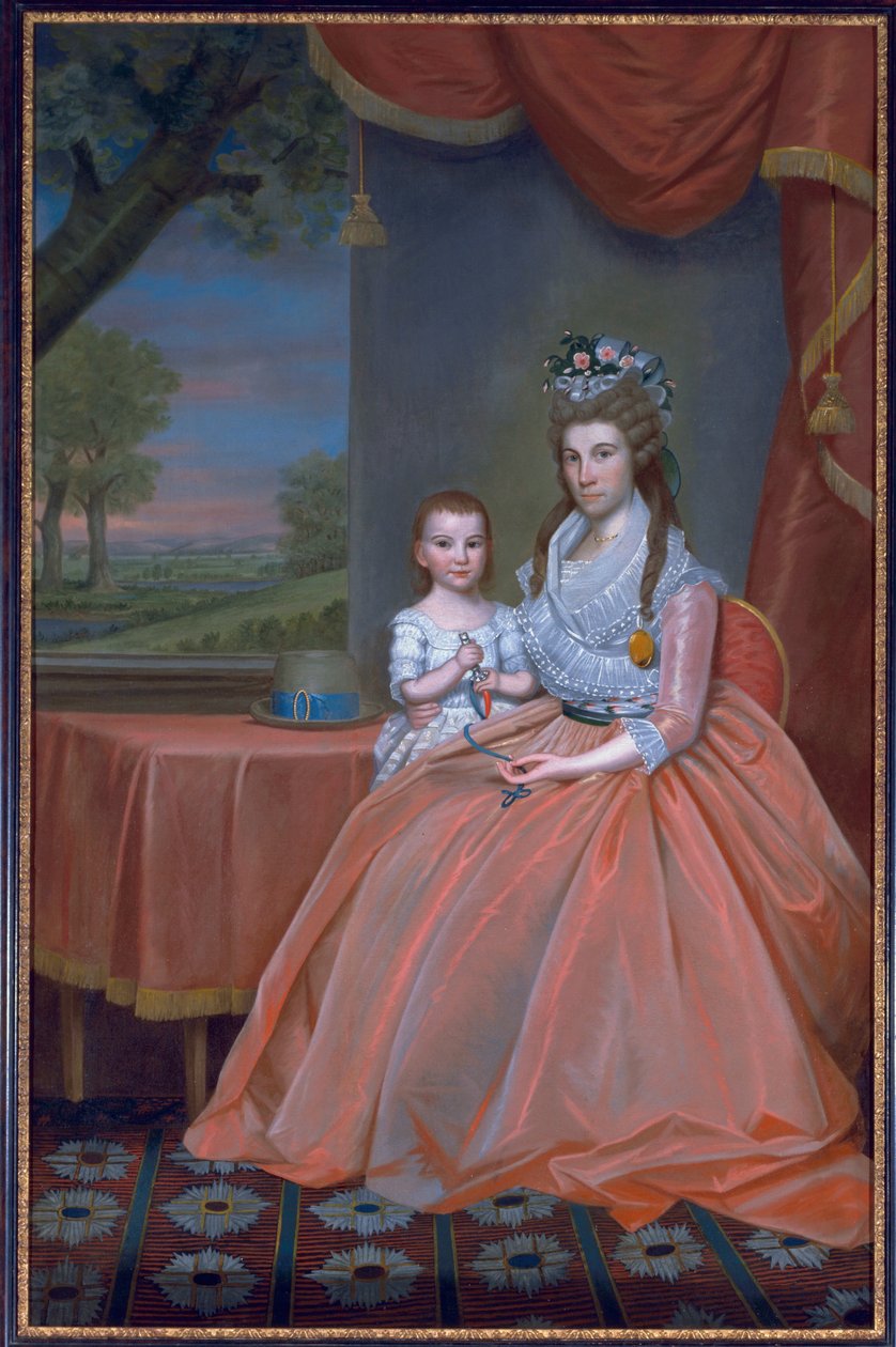 Mrs. Elijah Boardman og hennes sønn, William Whiting Boardman, ca. 1796 av Ralph Earl