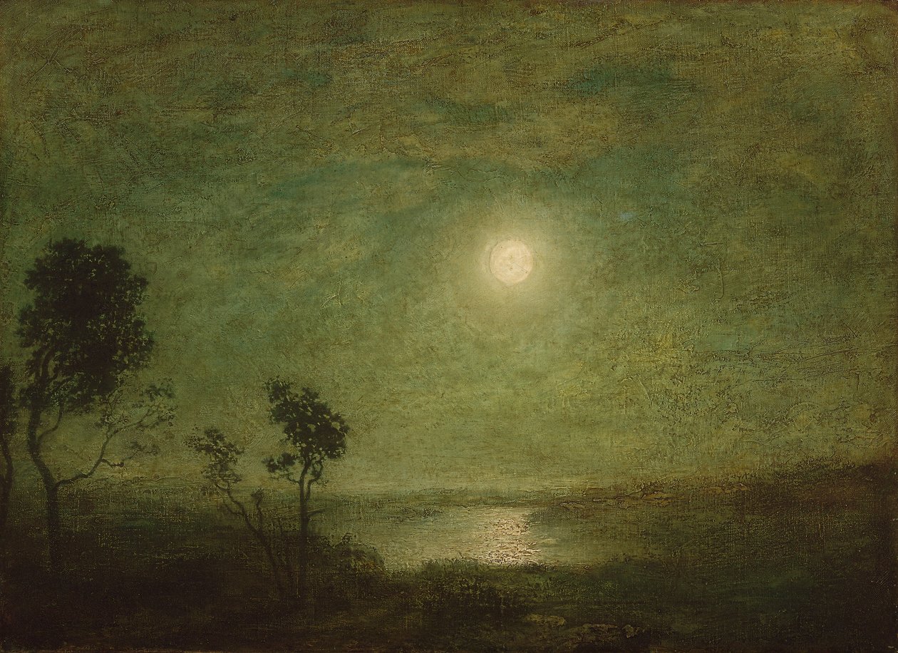 Måneskinn, ca. 1886-95 av Ralph Albert Blakelock