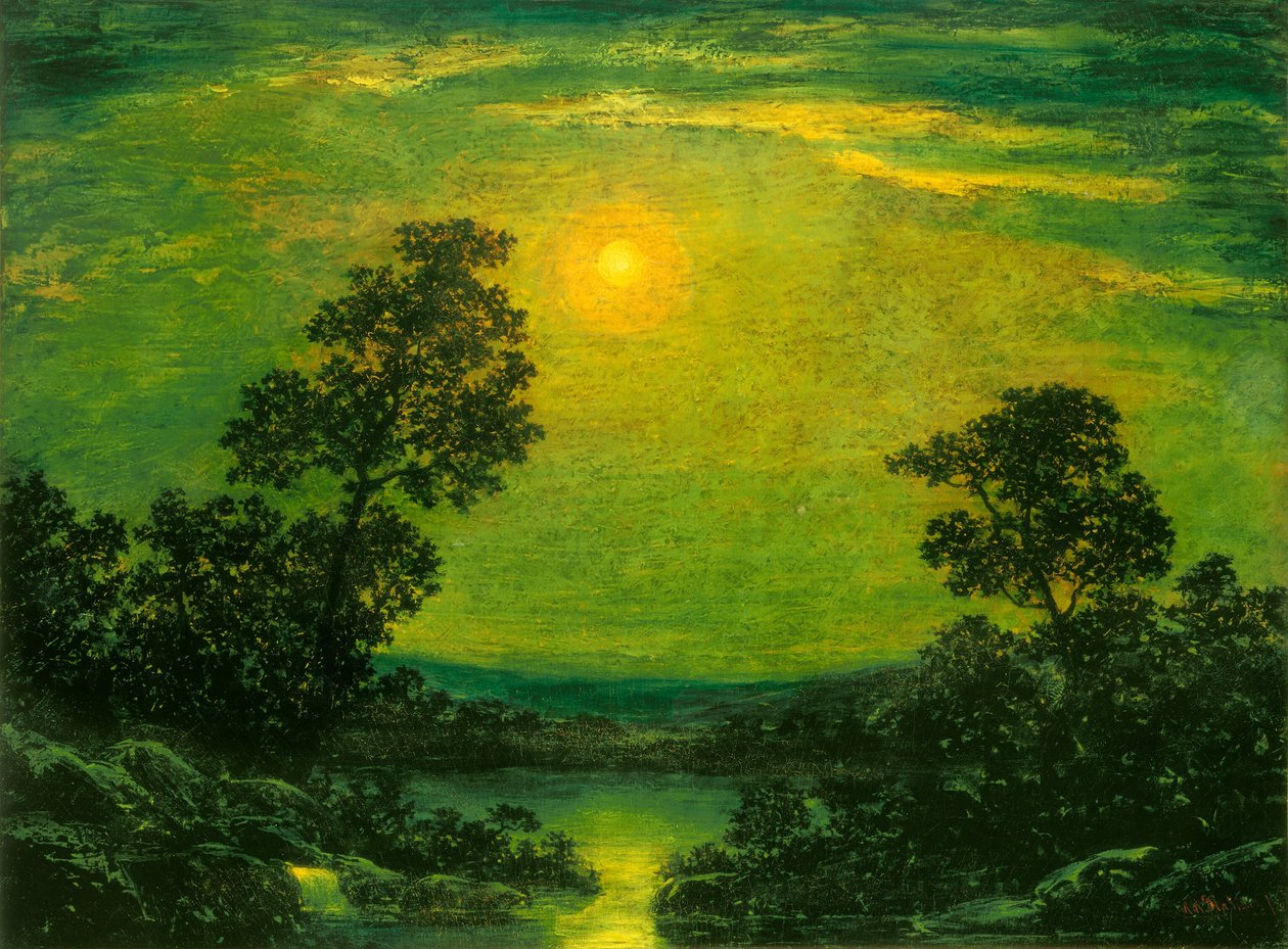 Måneskinn, tidlig på 1900-tallet. av Ralph Albert Blakelock