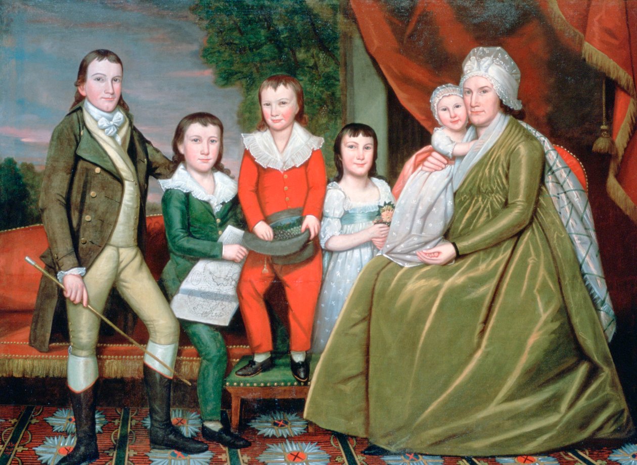 Fru Noah Smith og hennes barn, 1798 av Ralph Earl