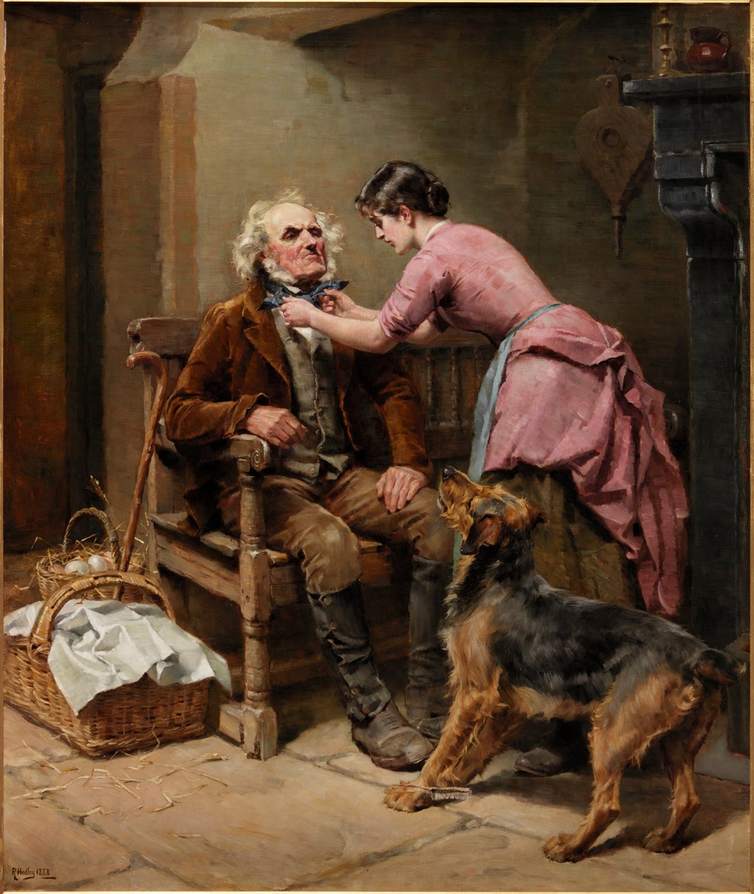 Forbereder til marked, 1888 av Ralph Hedley