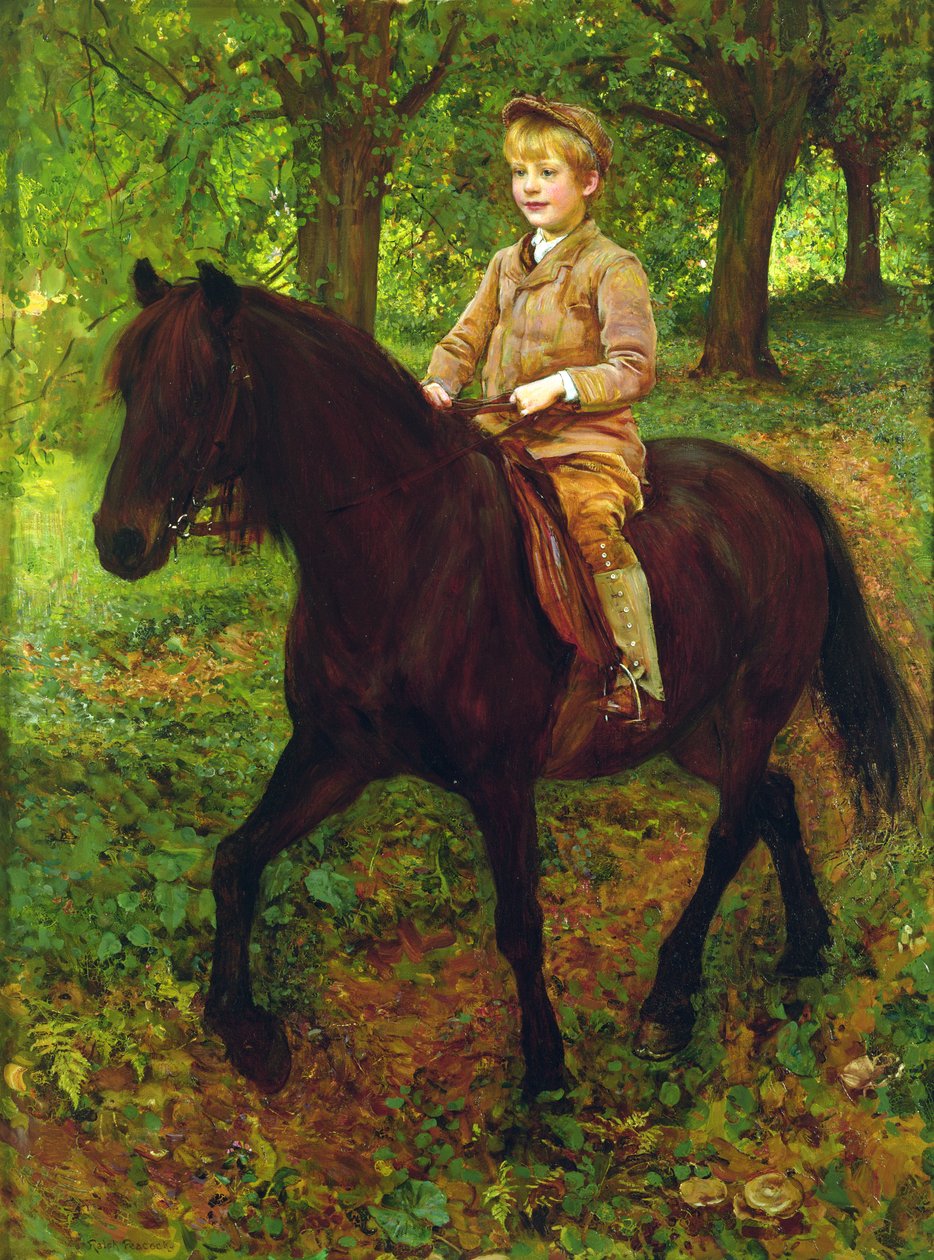 Through the Woods (olje på lerret) av Ralph Peacock