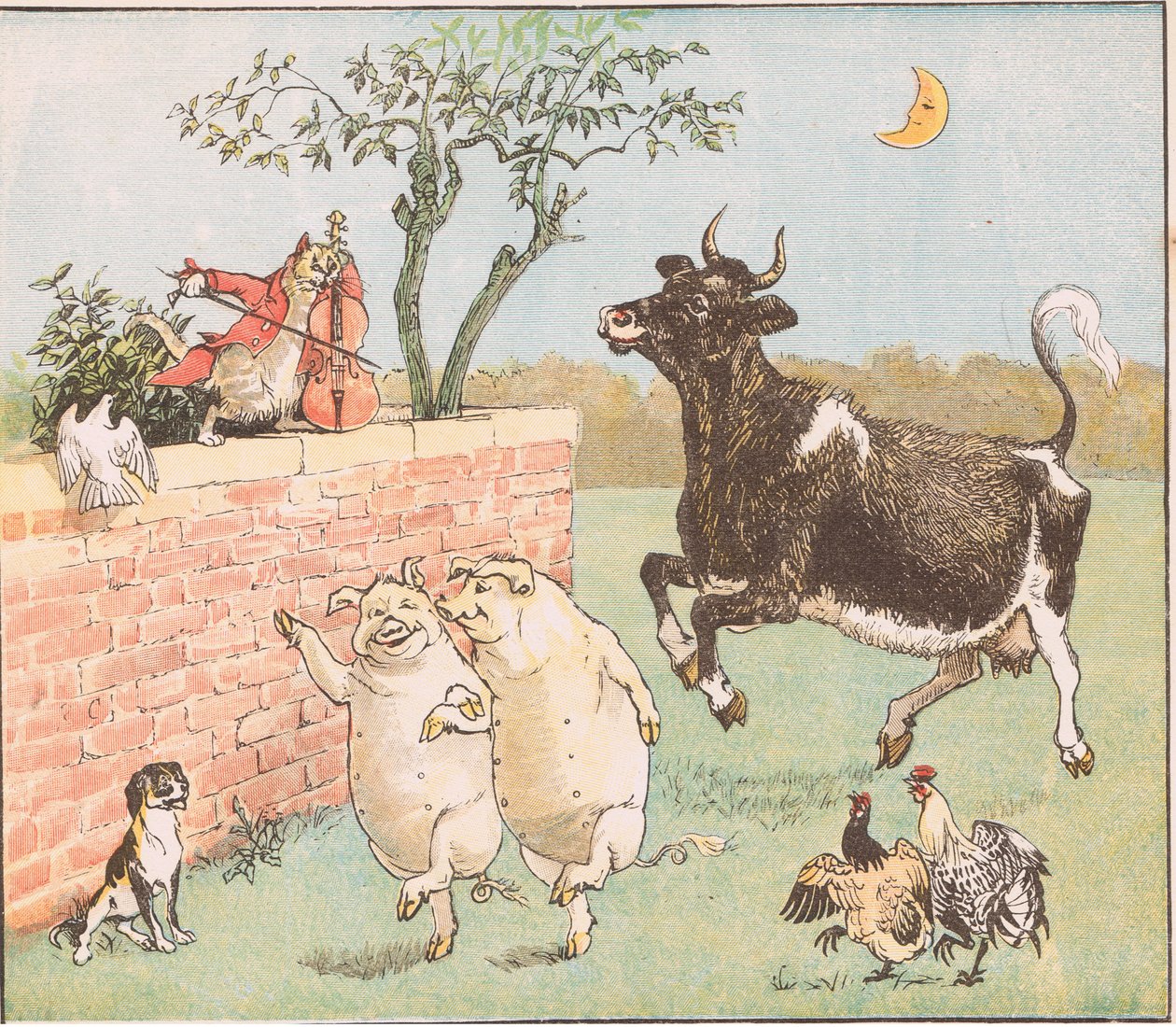 Kua hoppet over månen av Randolph Caldecott