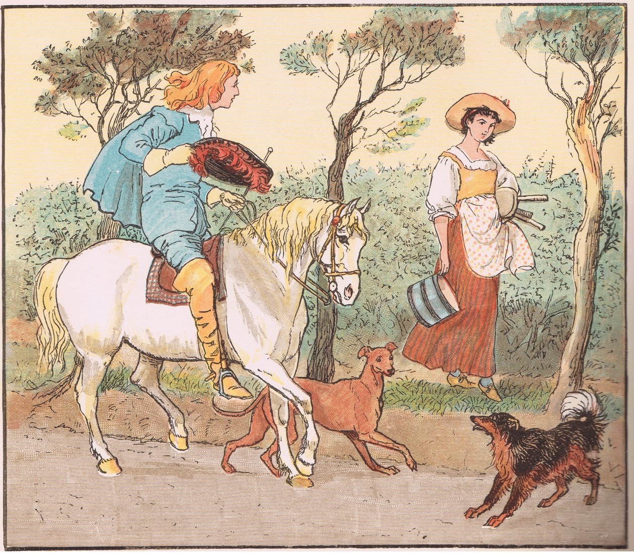 Hvor skal du, min vakre hushjelp av Randolph Caldecott