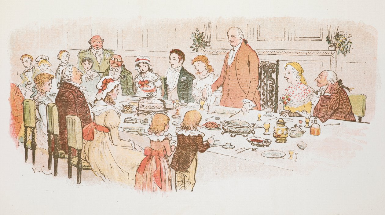 Et julemåltid. av Randolph Caldecott