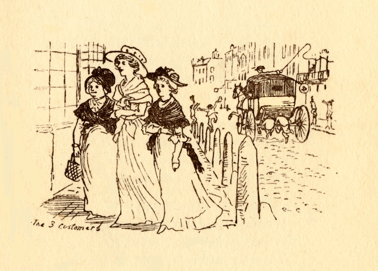 De 3 kundene, 1878, c1918. av Randolph Caldecott