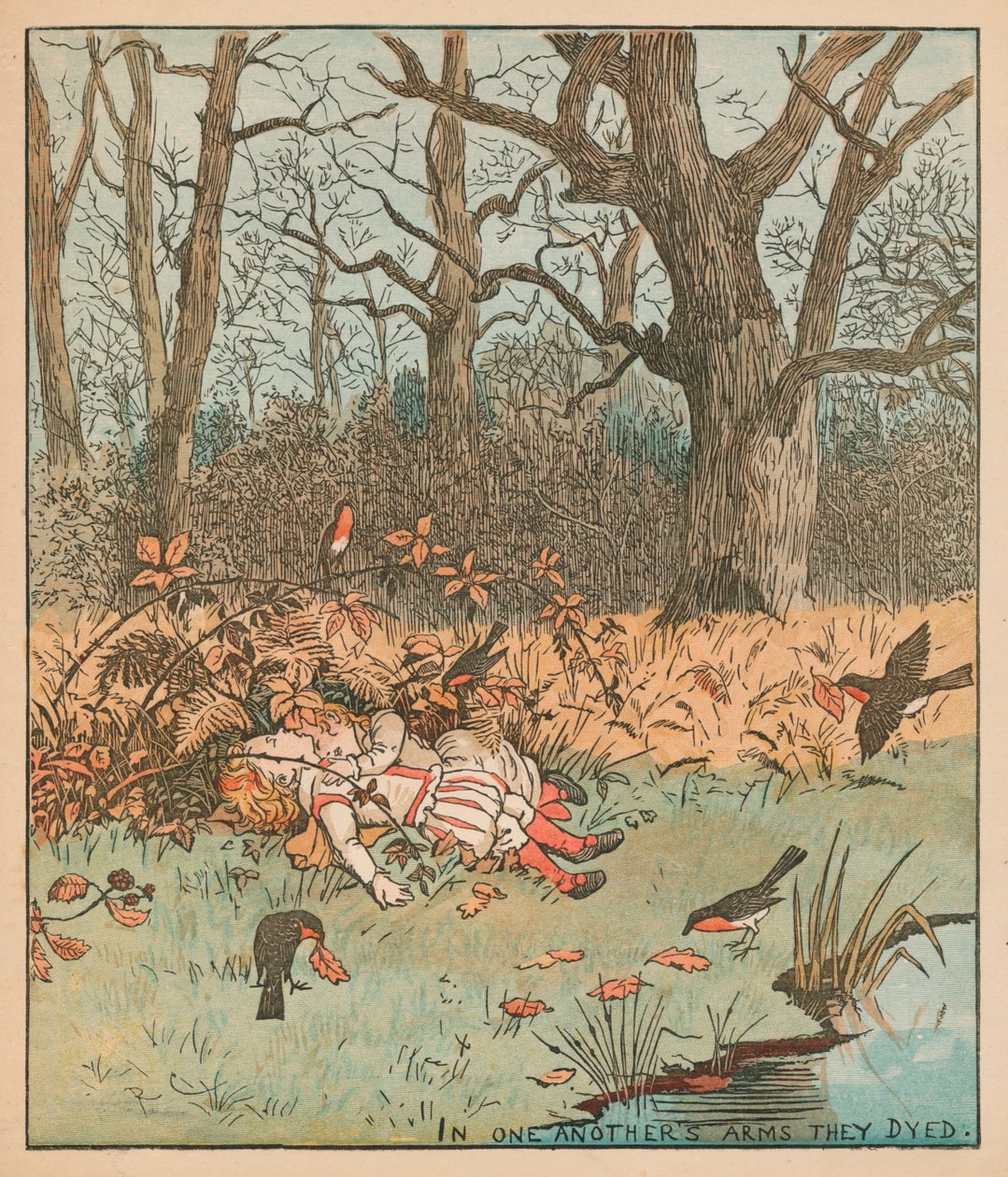 Babes in the Wood, c1878. av Randolph Caldecott
