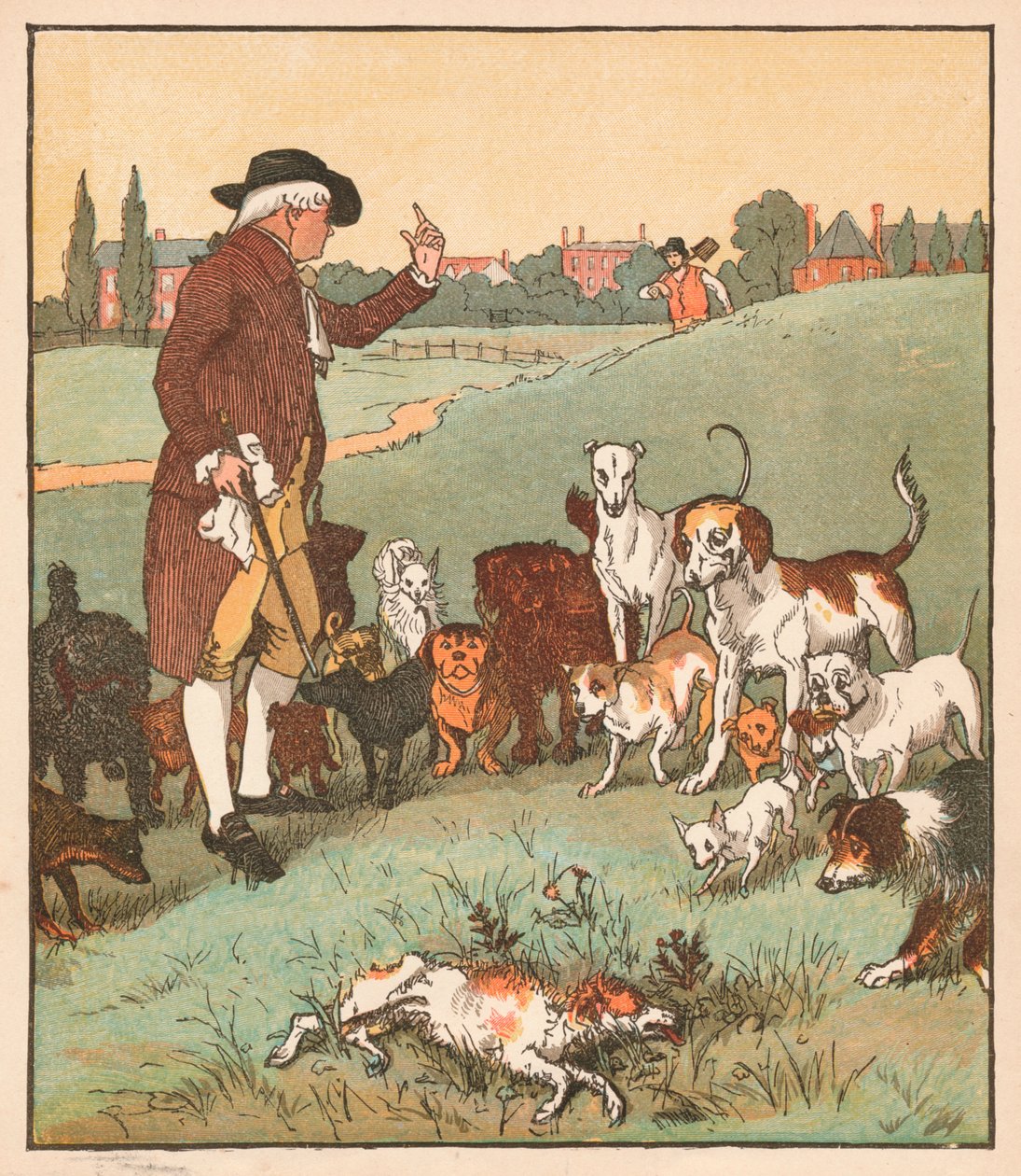 Hunden det var som døde, c1879. av Randolph Caldecott