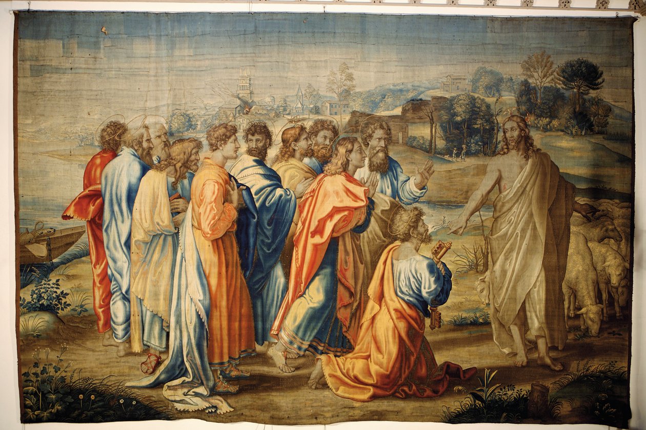Kristi anklage til Peter (teppe) av Raffaello Sanzio Raphael