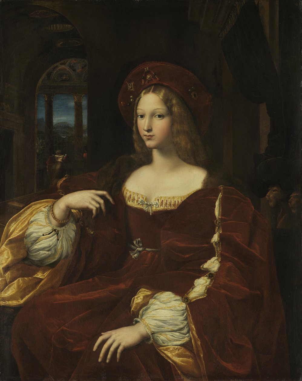 Portrett av Joan of Aragon av Raffaello Sanzio Raphael