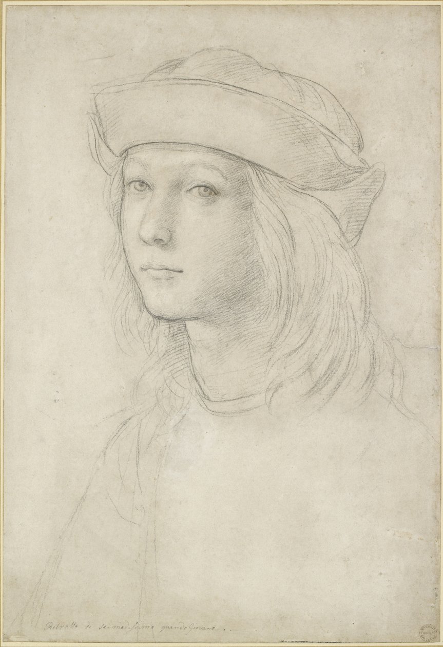 Portrett av en ukjent ungdom, muligens et selvportrett, WA1846.158 av Raffaello Sanzio Raphael