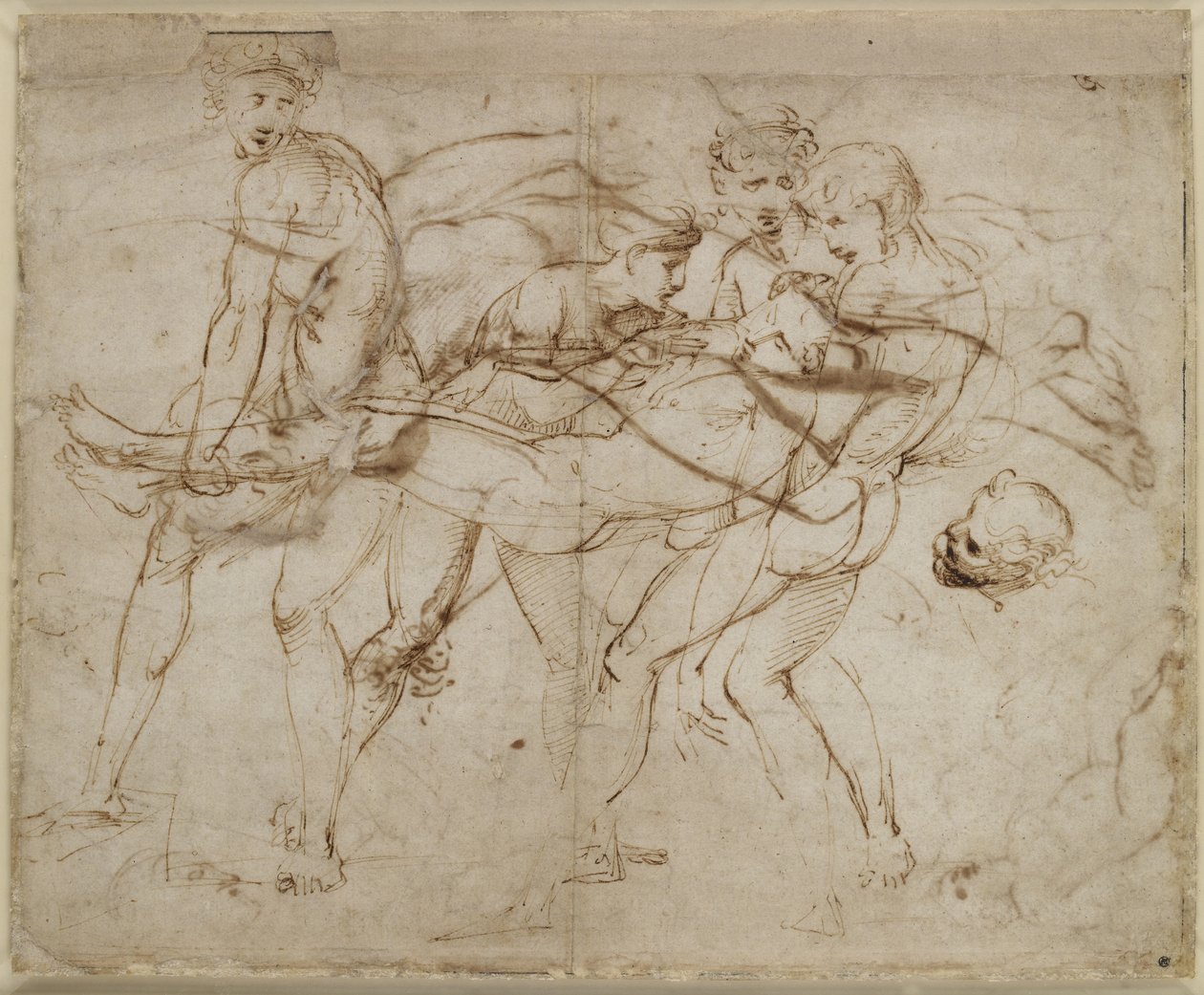 Recto: The Death of Meleager or the Death of Adonis , WA1846.180 av Raffaello Sanzio Raphael