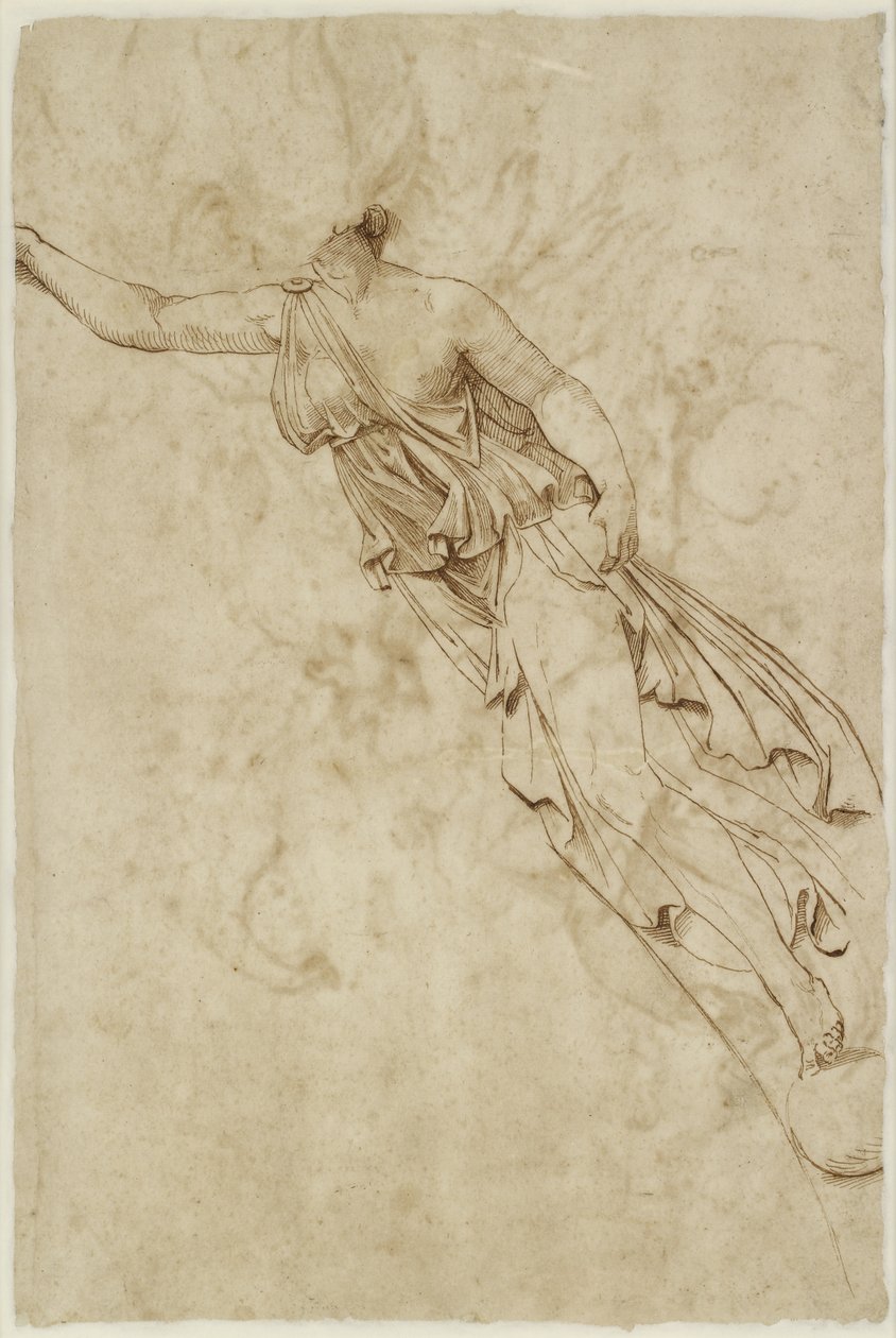 Verso: Figure of Victory, WA1846.138 av Raffaello Sanzio Raphael