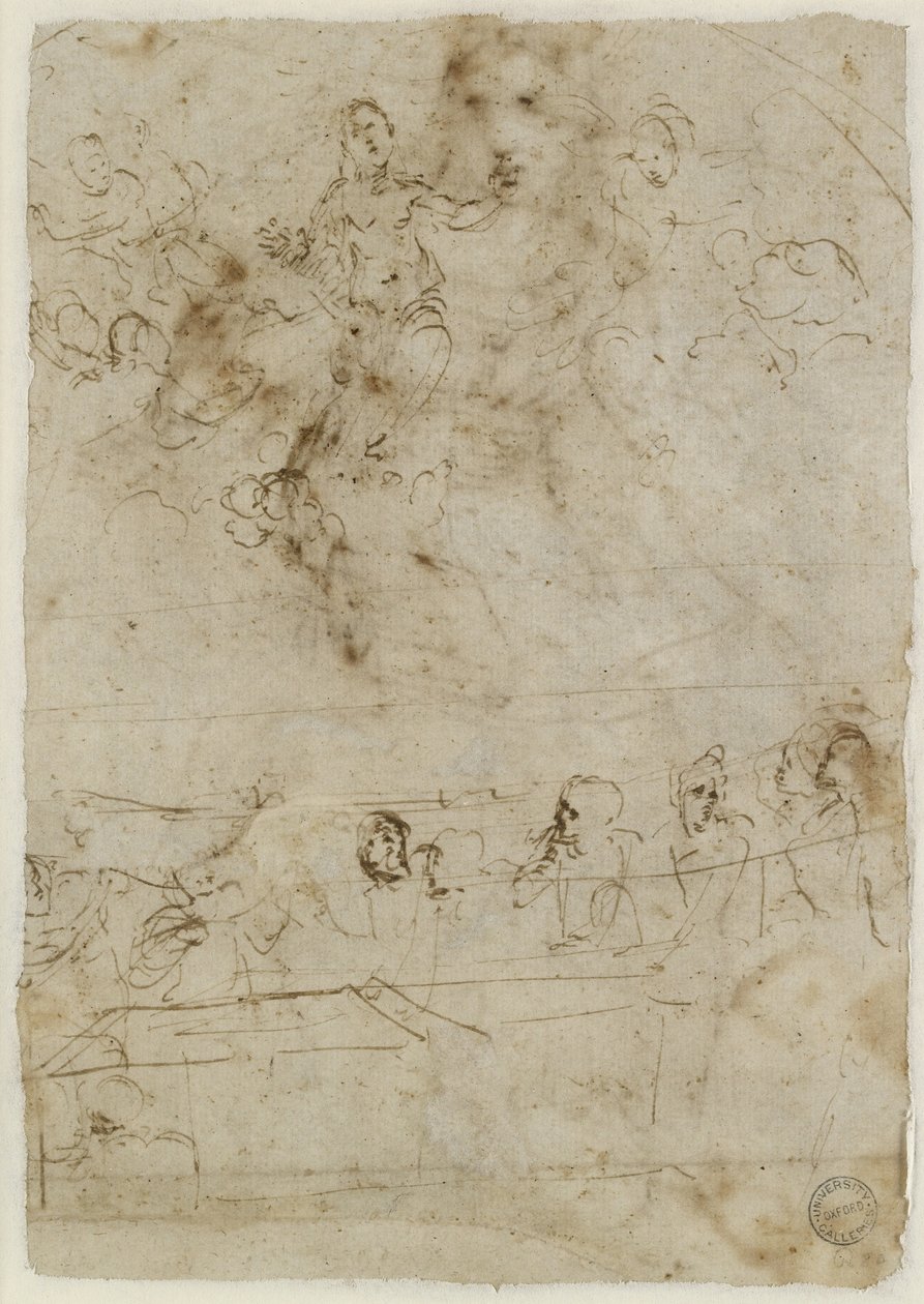Verso: The Assumption of the Virgin, WA1846.195 av Raffaello Sanzio Raphael