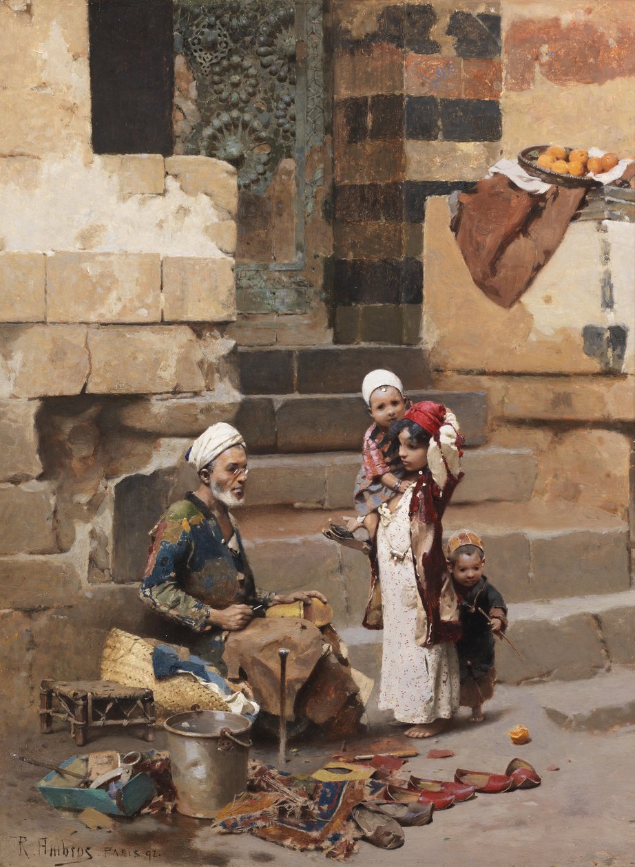 Den gamle skomakeren, Kairo av Raphael von Ambros