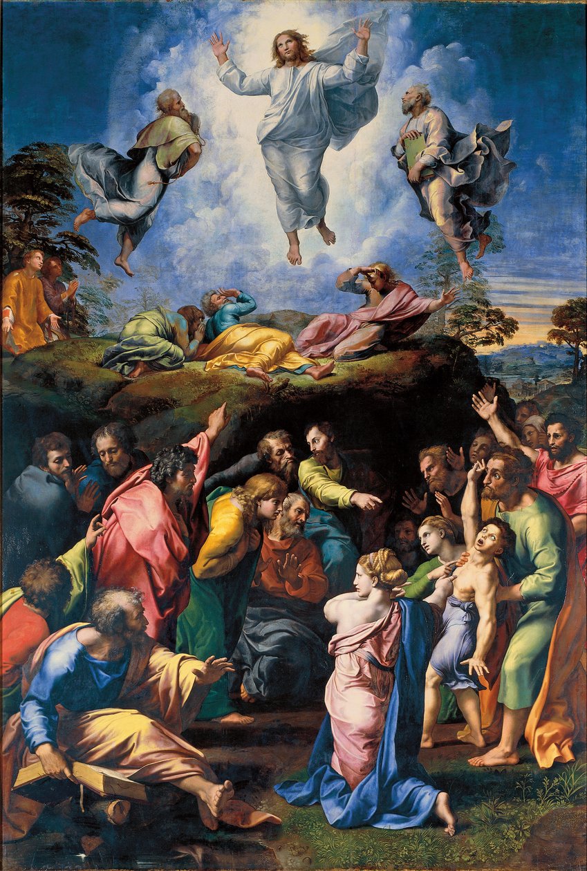The Transfiguration, ca. 1519-20 (olje på panel) av Raphael