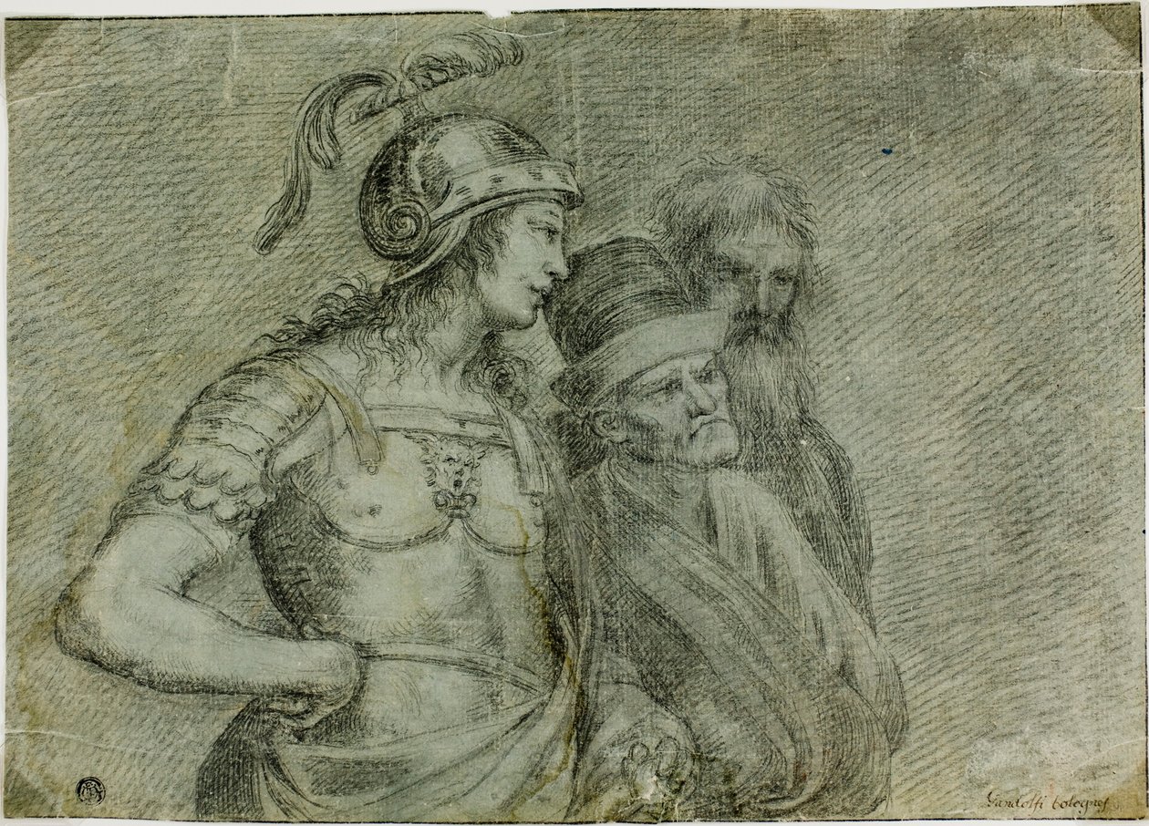 Alkibiades og to filosofer av Raphael