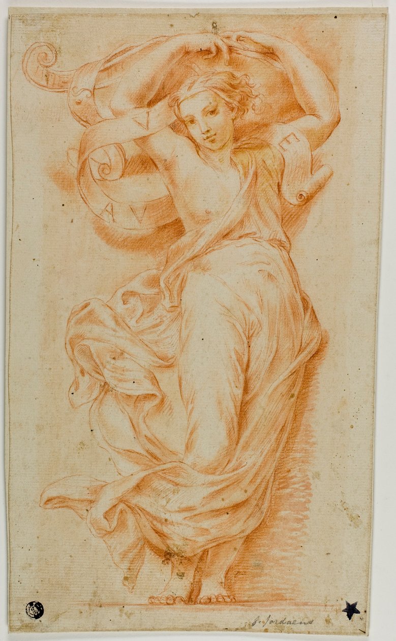 Karyatid med åk og rulle av Raphael