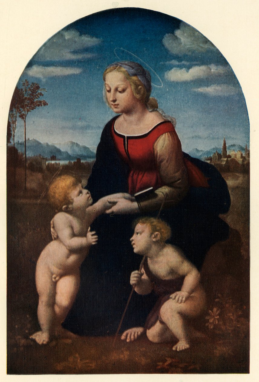 Den vakre gartneren, 1507, c1912 av Raffaello Sanzio Raphael