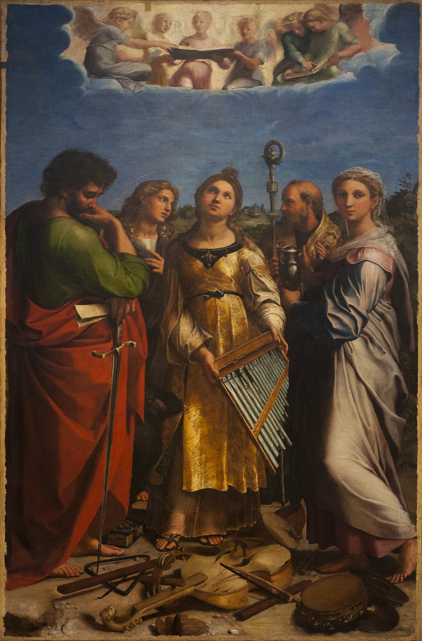 The Ecstasy of Saint Cecilia, ca 1514 av Raphael