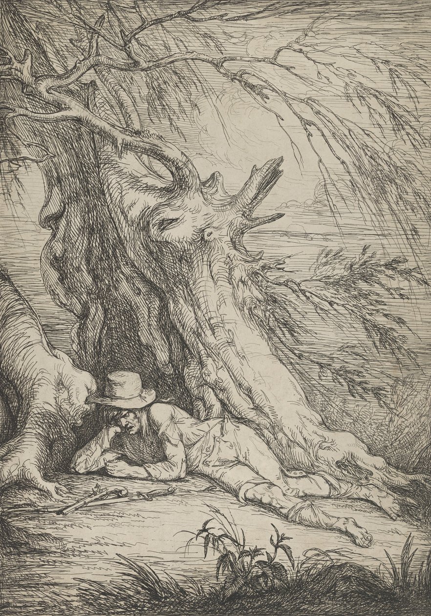 Banditt under et tre, 1795-1801. av Raphael Lamar West