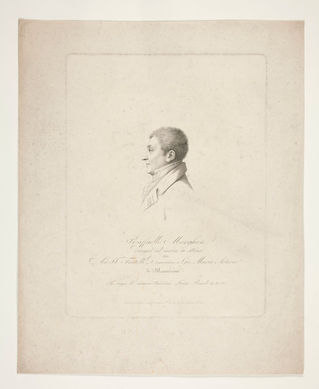 Raphael Morghen [Selvportrett] av Raphael Morghen