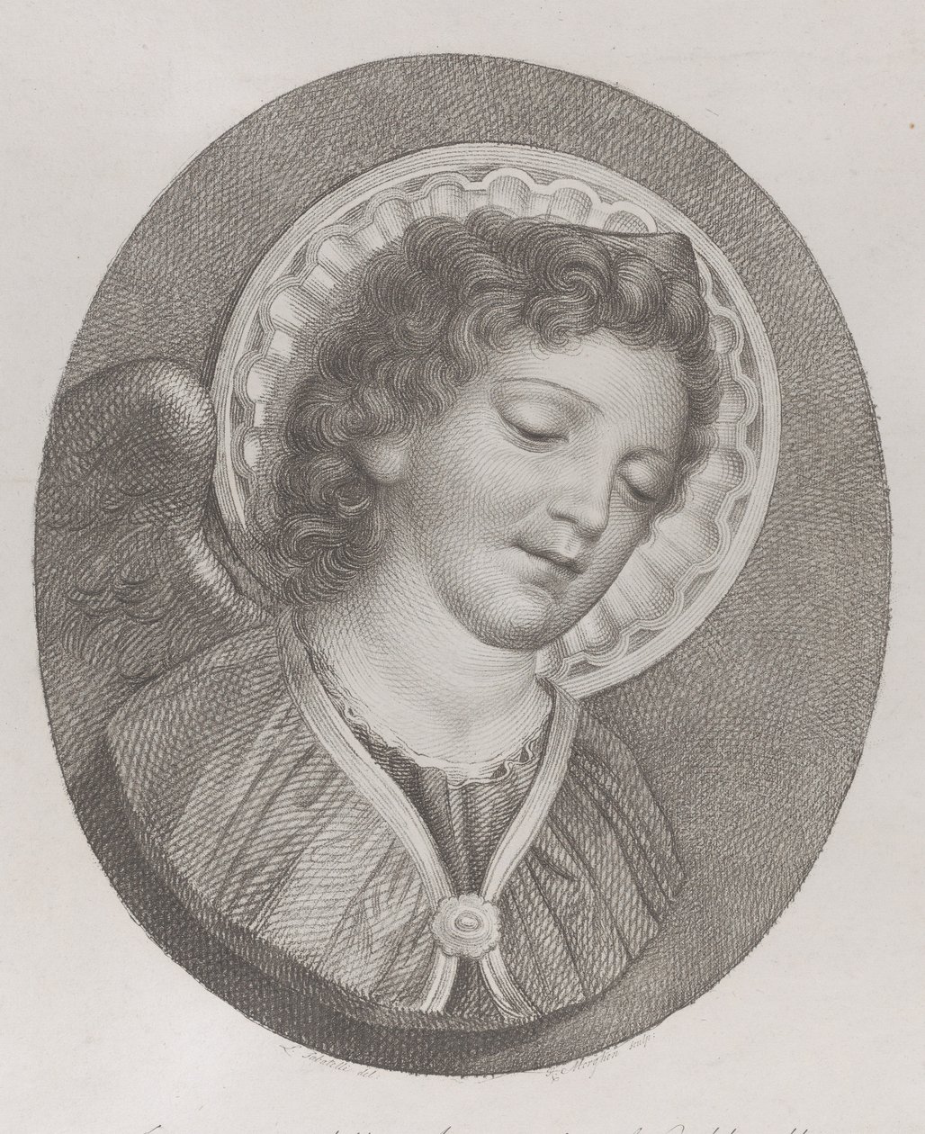 Erkeengelen Gabriel, 1800 av Raphael Morghen