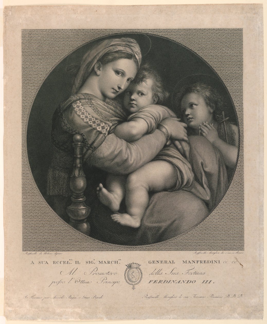 Stolens Madonna av Raphael Morghen
