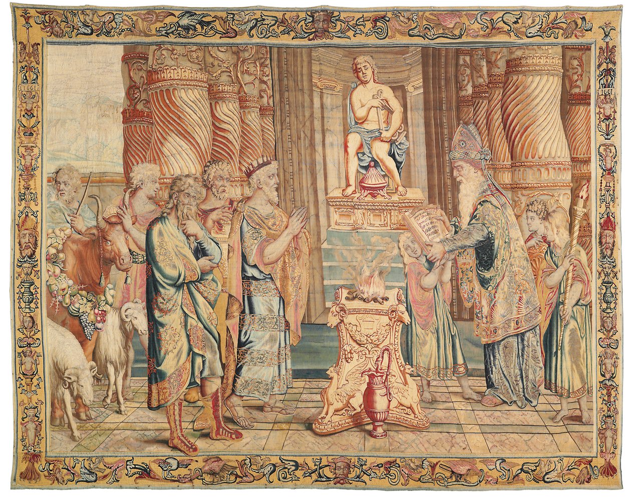 Mytologisk billedvev, Paris, 1661 av Raphael de la Planche