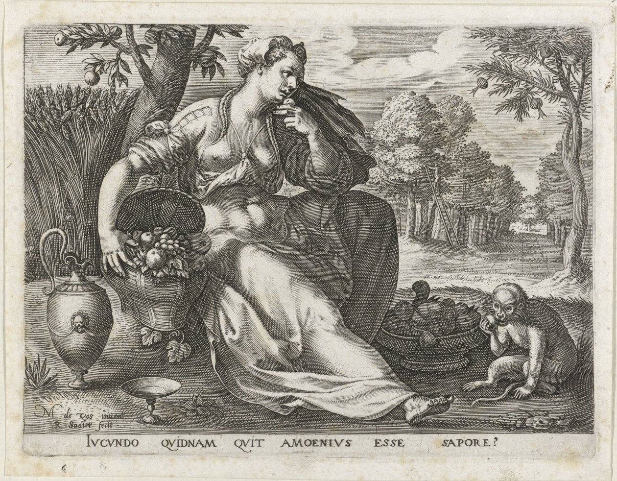 Smak The Five Senses (serietittel) av Raphaël Sadeler (I)