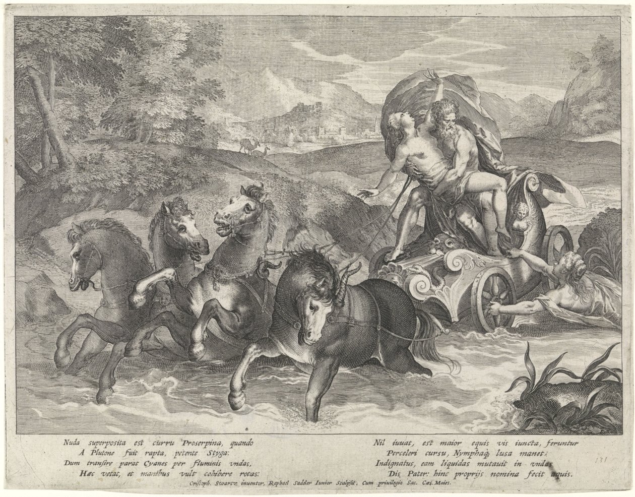 Ran av Proserpina av Raphaël Sadeler (II)