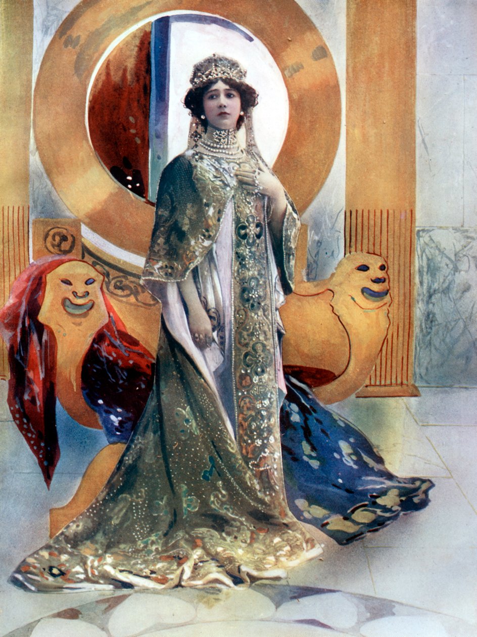 Madame Otero i The Empress, c1902. av Rautlinger