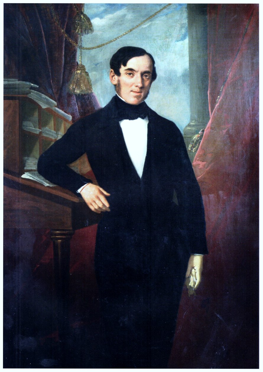 Portrett av Rafael Garmendia Luco av Raymond Auguste Quinsac Monvoisin