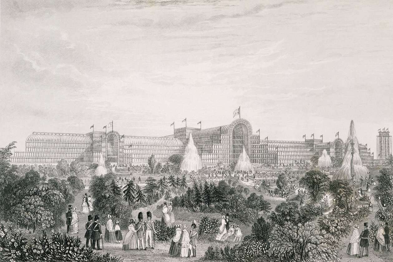 The New Crystal Palace på Sydenham, gravert av Lacey av Read
