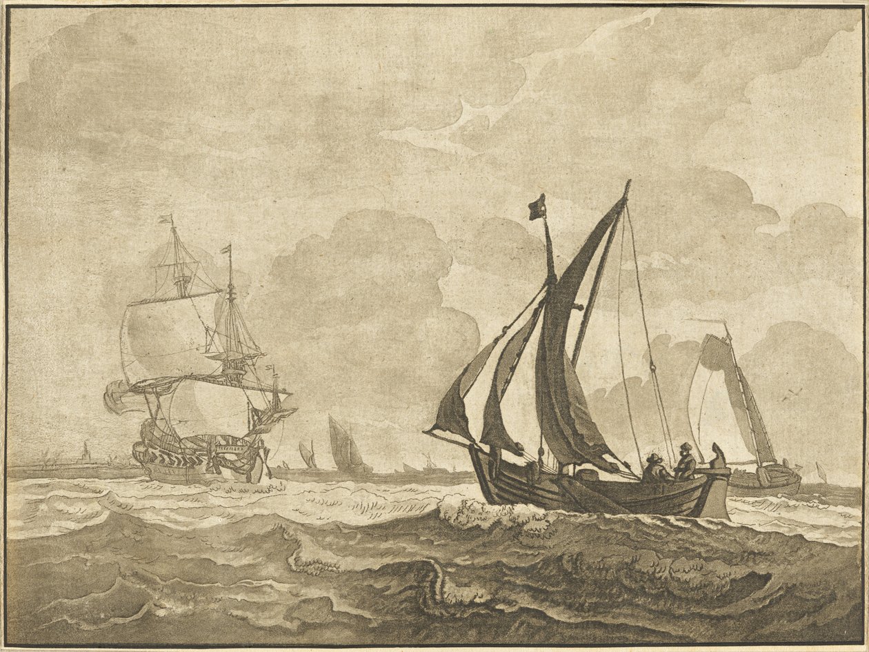 Sjølandskap av Regina Schönecker after Wigerus Vitringa