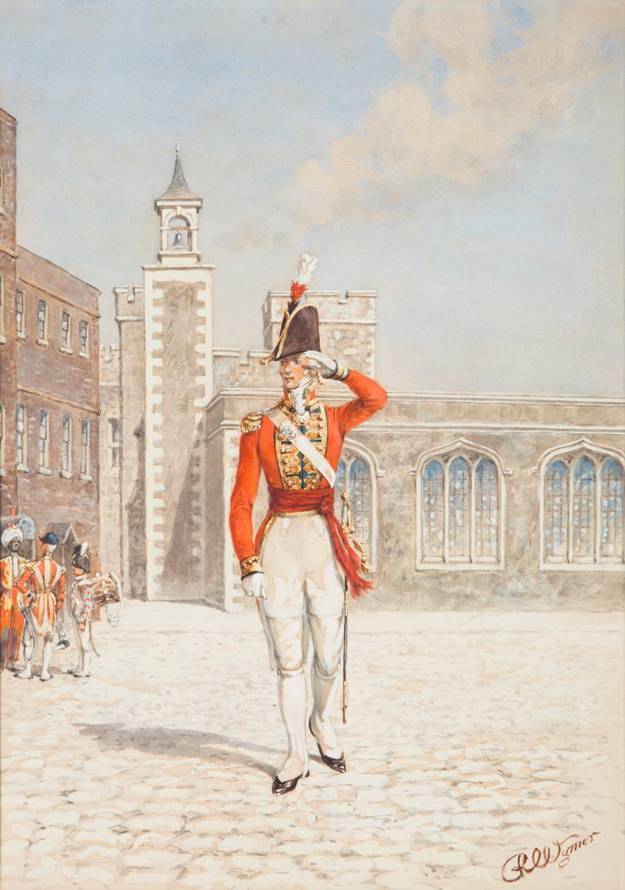 Offiser for Scots Guards av Reginald Wymer