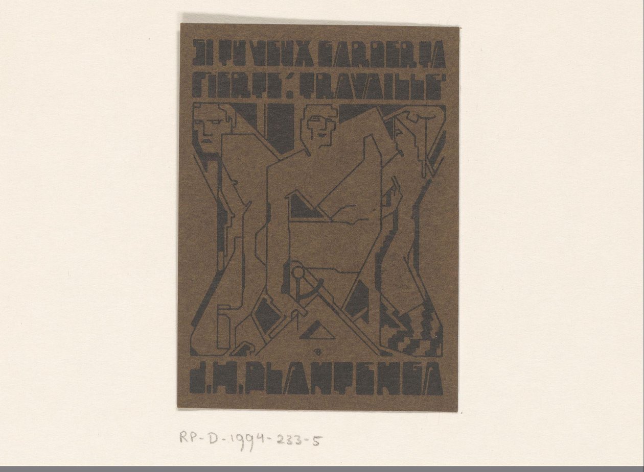 Ex libris av J.H. Plantenga av Reijer Stolk