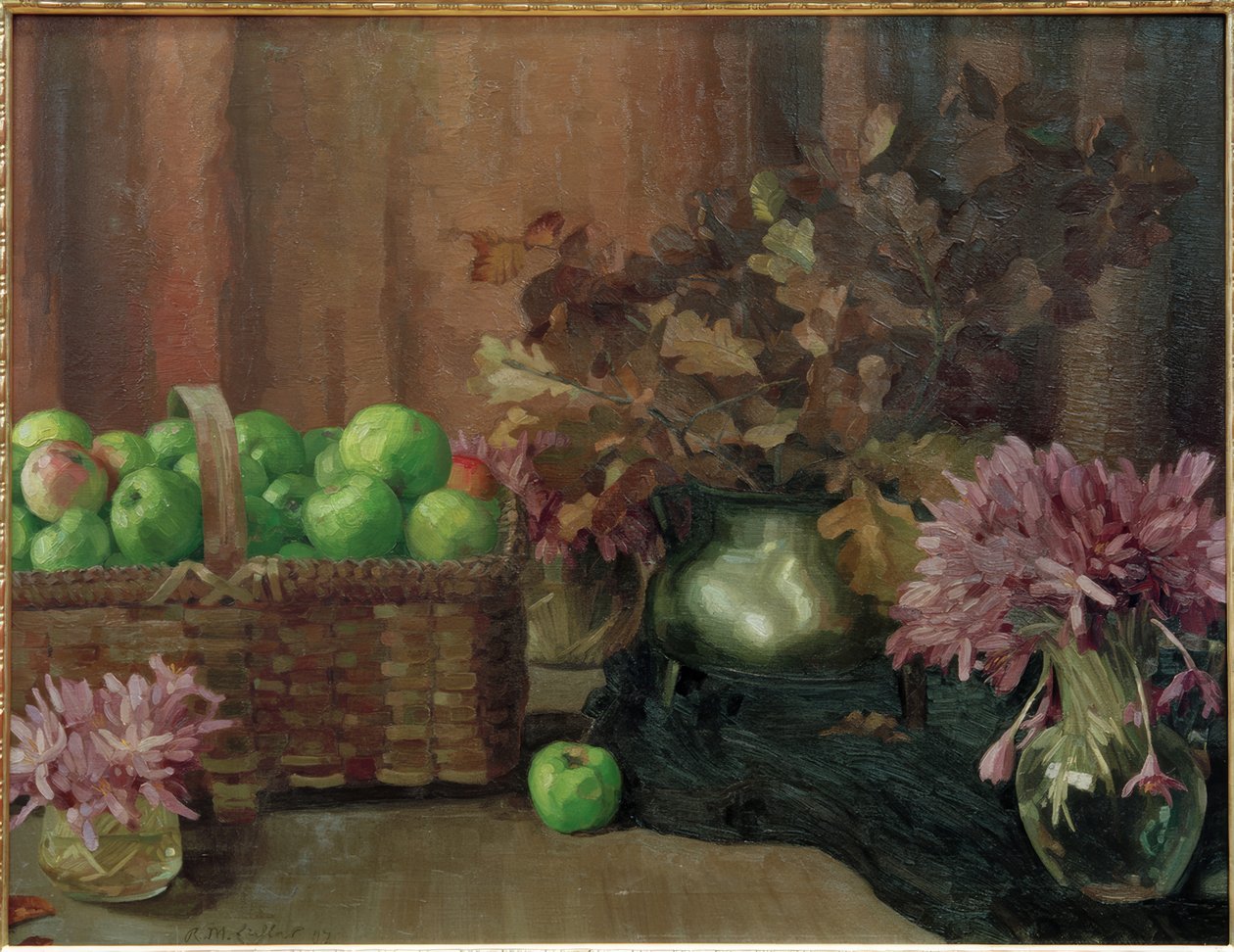 Stilleben med epler av Reinhold Max Eichler