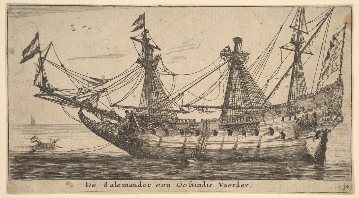 Salemanderen an Oostindis Vaerder, midten av 1600-tallet. av Reinier Zeeman