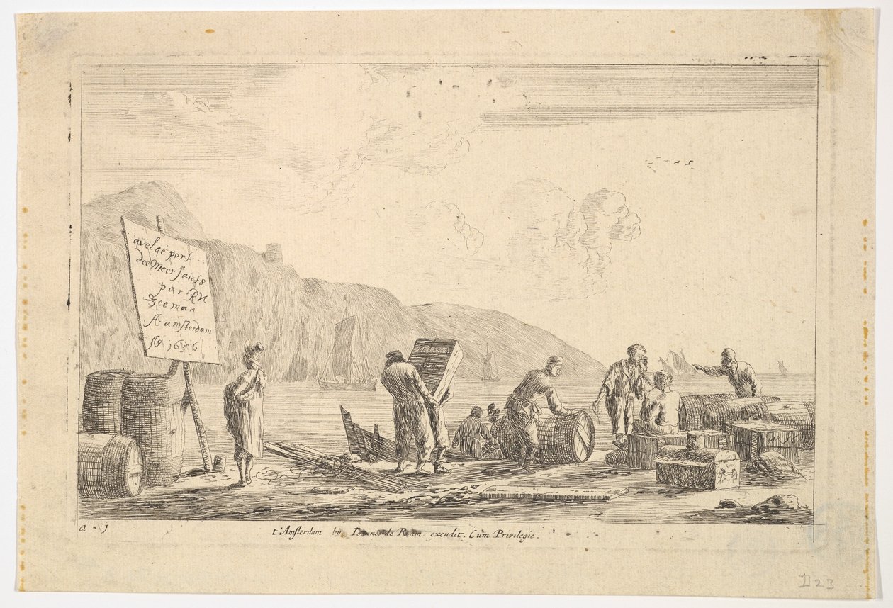 Havnescene, 1600-tallet. av Reinier Zeeman