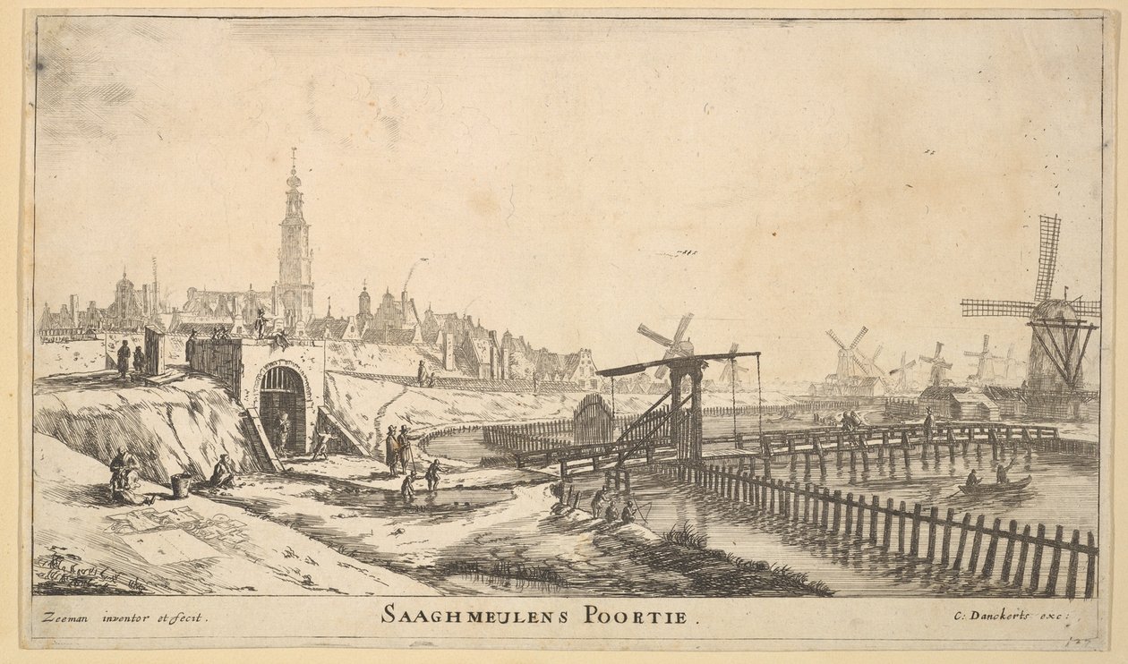 Zaagmolen-porten, 1600-tallet. av Reinier Zeeman