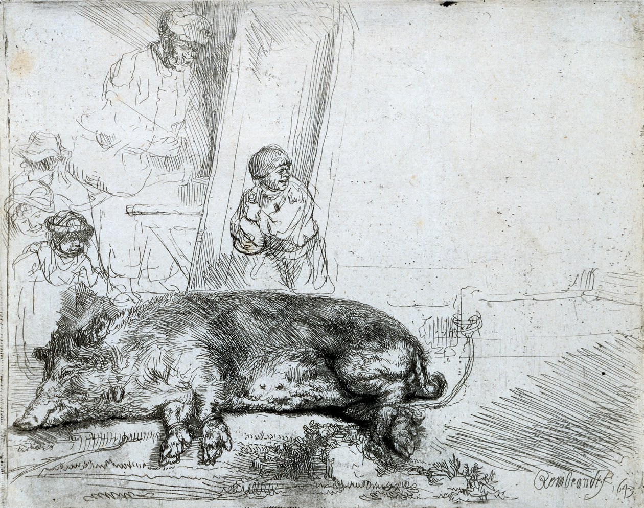 The Hog, 1643 av Rembrandt van Rijn